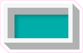 VA 23.5" Individuals - Flat Teal Dash