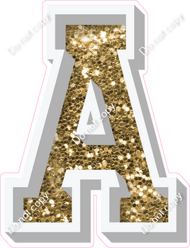 VA 23.5" Individuals - Gold Sparkle A