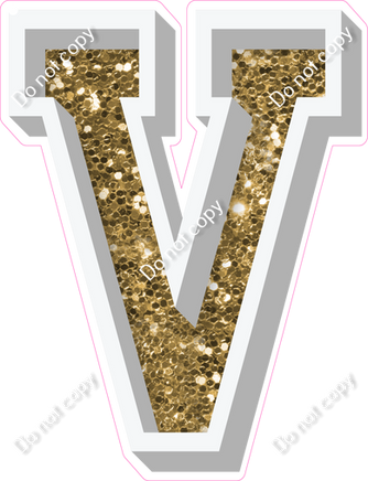 VA 23.5" Individuals - Gold Sparkle V