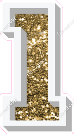 VA 23.5" Individuals - Gold Sparkle 1