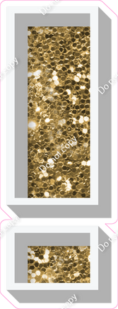 VA 23.5" Individuals - Gold Sparkle !