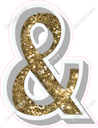 VA 23.5" Individuals - Gold Sparkle &