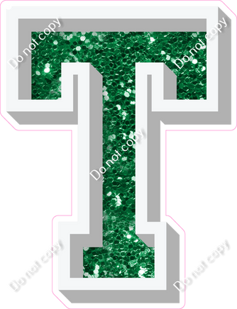 VA 23.5" Individuals - Green Sparkle T