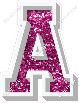 VA 23.5" Individuals - Hot Pink Sparkle A