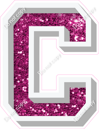 VA 23.5" Individuals - Hot Pink Sparkle C