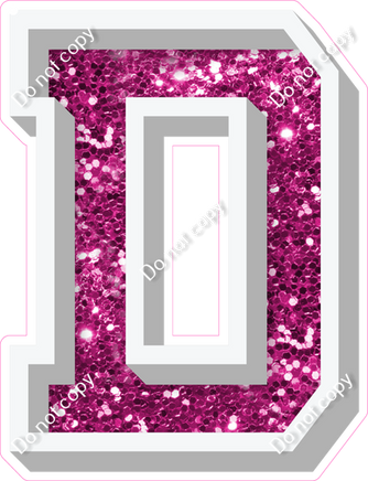 VA 23.5" Individuals - Hot Pink Sparkle D