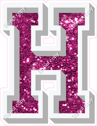 VA 23.5" Individuals - Hot Pink Sparkle H