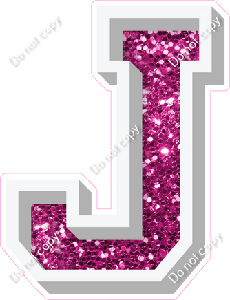 VA 23.5" Individuals - Hot Pink Sparkle J