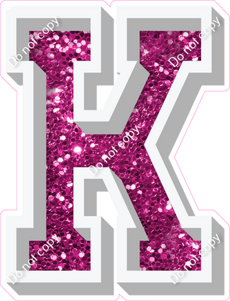VA 23.5" Individuals - Hot Pink Sparkle K