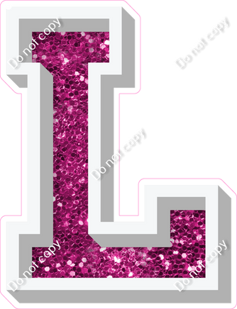 VA 23.5" Individuals - Hot Pink Sparkle L