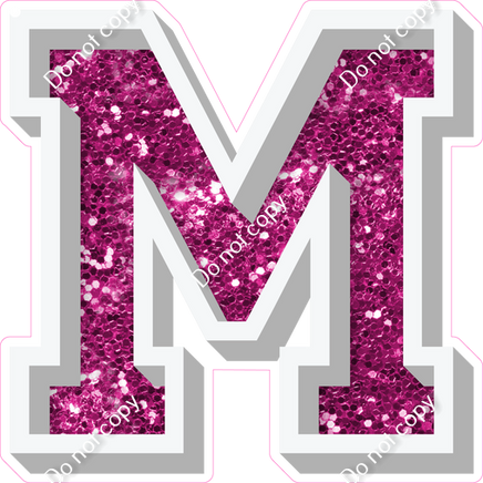 VA 23.5" Individuals - Hot Pink Sparkle M