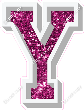 VA 23.5" Individuals - Hot Pink Sparkle Y