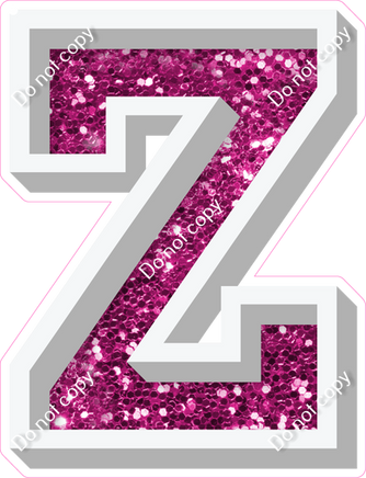 VA 23.5" Individuals - Hot Pink Sparkle Z