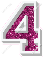 VA 23.5" Individuals - Hot Pink Sparkle 4