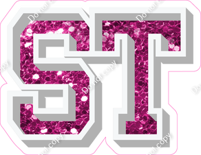 VA 23.5" Individuals - Hot Pink Sparkle ST