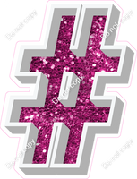 VA 23.5" Individuals - Hot Pink Sparkle #