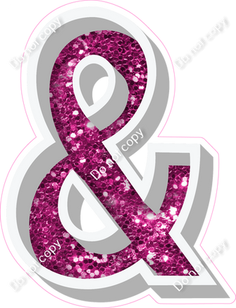 VA 23.5" Individuals - Hot Pink Sparkle &