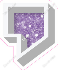 VA 23.5" Individuals - Lavender Sparkle Apostrophe