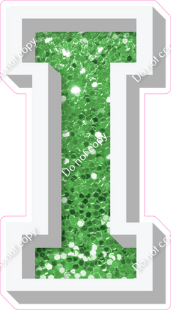 VA 23.5" Individuals - Lime Green Sparkle I