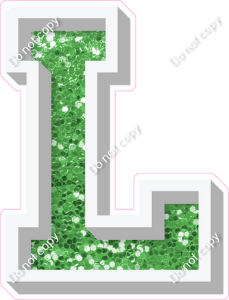 VA 23.5" Individuals - Lime Green Sparkle L