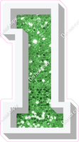 VA 23.5" Individuals - Lime Green Sparkle 1