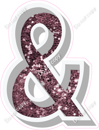 VA 23.5" Individuals - Mauve Sparkle &