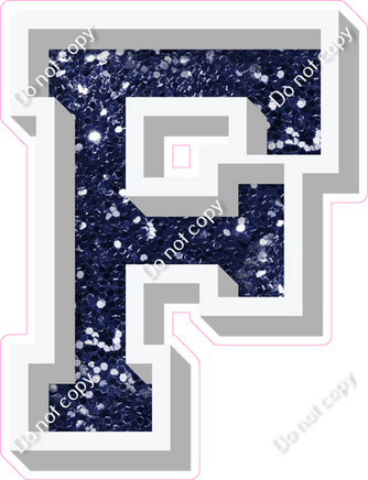 VA 23.5" Individuals - Navy Blue Sparkle F