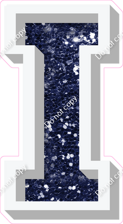 VA 23.5" Individuals - Navy Blue Sparkle I