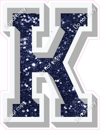 VA 23.5" Individuals - Navy Blue Sparkle K