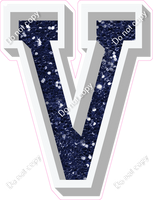 VA 23.5" Individuals - Navy Blue Sparkle V