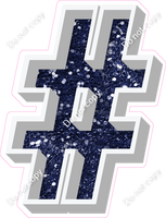 VA 23.5" Individuals - Navy Blue Sparkle #