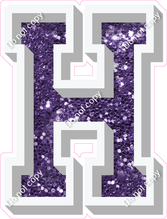 VA 23.5" Individuals - Purple Sparkle H