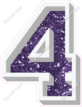 VA 23.5" Individuals - Purple Sparkle 4