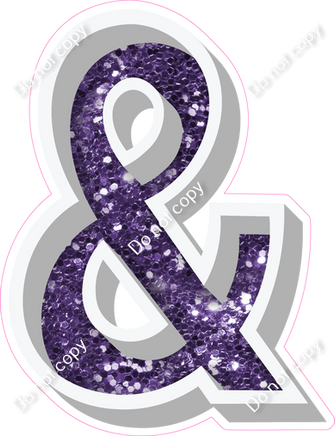 VA 23.5" Individuals - Purple Sparkle &