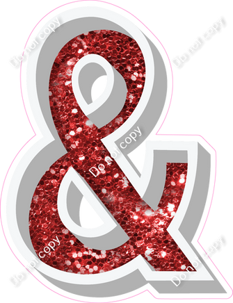 VA 23.5" Individuals - Red Sparkle &