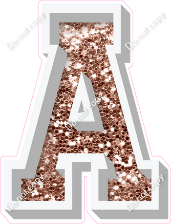 VA 23.5" Individuals - Rose Gold Sparkle A