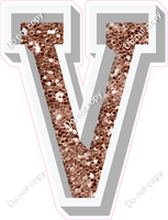 VA 23.5" Individuals - Rose Gold Sparkle V
