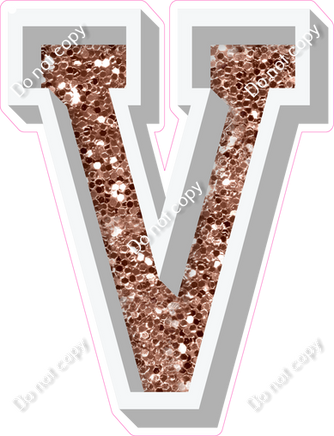 VA 23.5" Individuals - Rose Gold Sparkle V