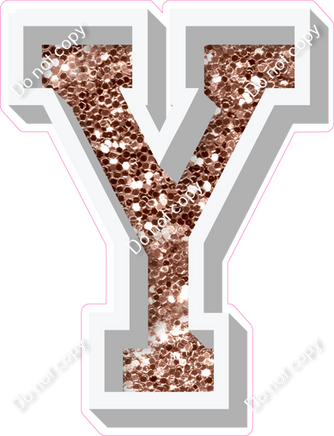 VA 23.5" Individuals - Rose Gold Sparkle Y