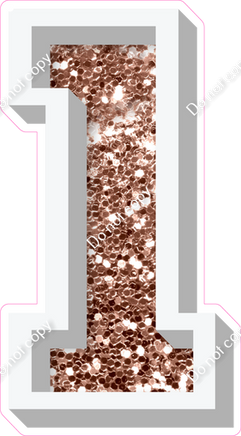 VA 23.5" Individuals - Rose Gold Sparkle 1