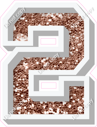 VA 23.5" Individuals - Rose Gold Sparkle 2