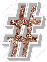 VA 23.5" Individuals - Rose Gold Sparkle #