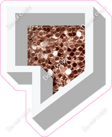 VA 23.5" Individuals - Rose Gold Sparkle Apostrophe