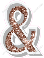 VA 23.5" Individuals - Rose Gold Sparkle &