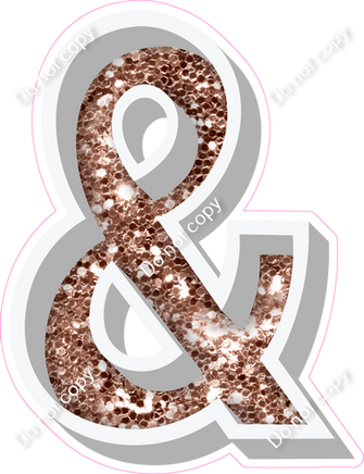VA 23.5" Individuals - Rose Gold Sparkle &