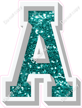 VA 23.5" Individuals - Teal Sparkle A