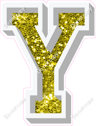 VA 23.5" Individuals - Yellow Sparkle Y