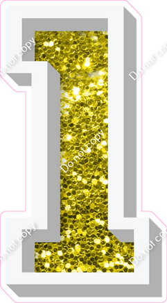 VA 23.5" Individuals - Yellow Sparkle 1