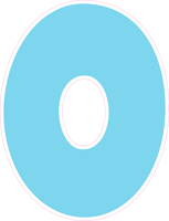 LG 30" Individuals - Flat Baby Blue