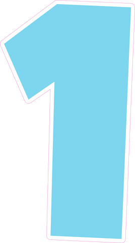 LG 30" Individuals - Flat Baby Blue